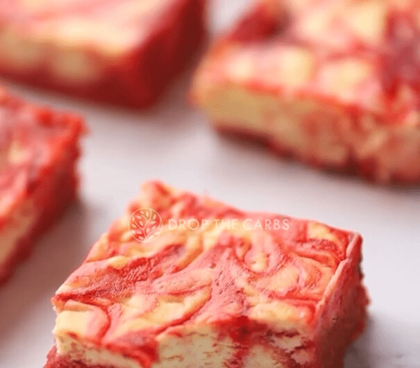 Keto red velvet cheesecake