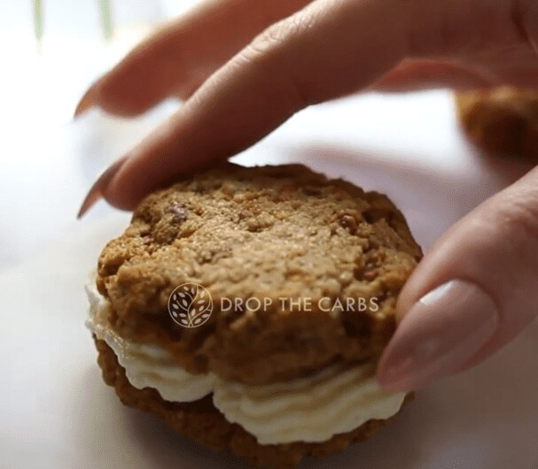 Keto Carrot cookies sandwich