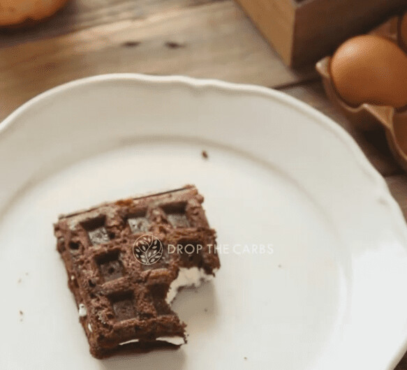 Keto Oreo waffle