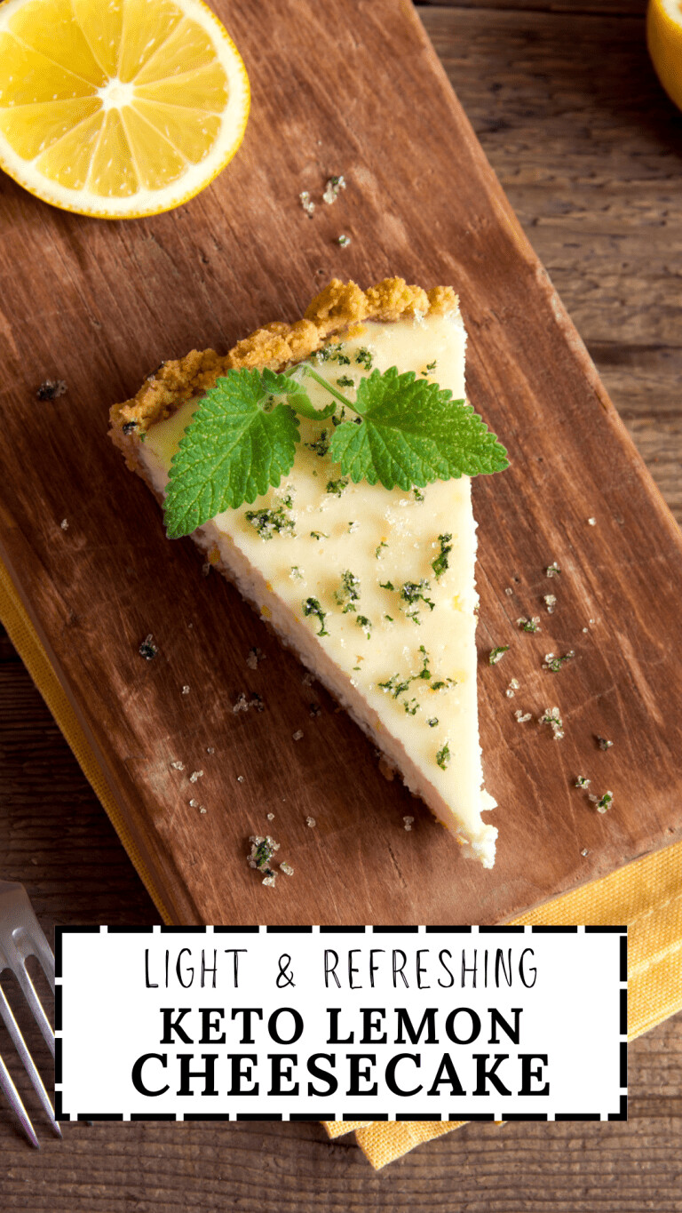Easy Low-Carb No-Bake Lemon Cheesecake (Sugar-Free & Gluten-Free!)