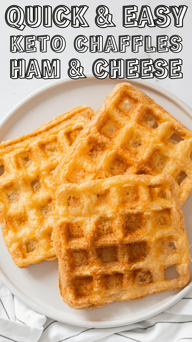 Craving a Delicious and Easy Keto Breakfast? Try These Ham and Cheese Chaffles!